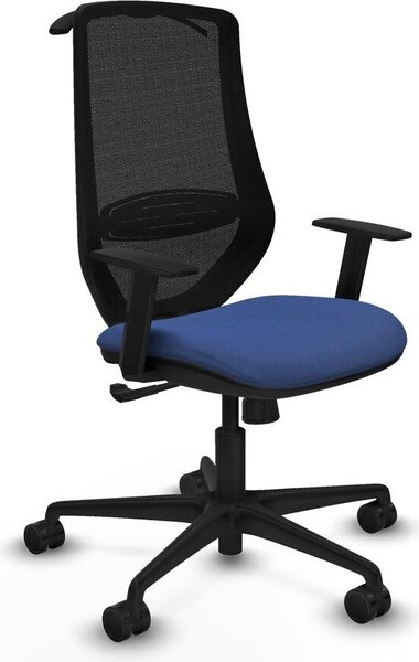 Sedia da ufficio Mardos, modello sincro bali, marca Piqueras y Crespo, codice prodotto D036N0H, colore blu navy