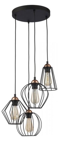 Lampadario a sospensione con filo GALAXY 4xE27/60W/230V