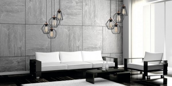 Lampadario a sospensione con filo GALAXY 4xE27/60W/230V