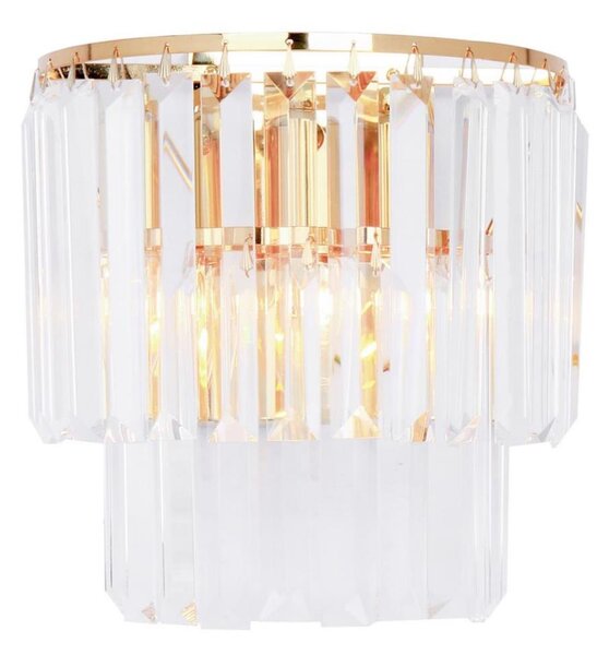 Zuma Line 17106/2W-GLD - Applique di cristallo AMEDEO 2xE14/40W/230V