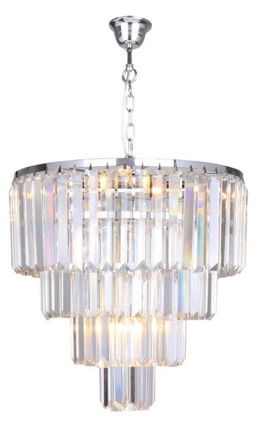 Zuma Line 17106/4+1-CHR - Lampadario a sospensione con catena AMEDEO 5xE14/40W/230V