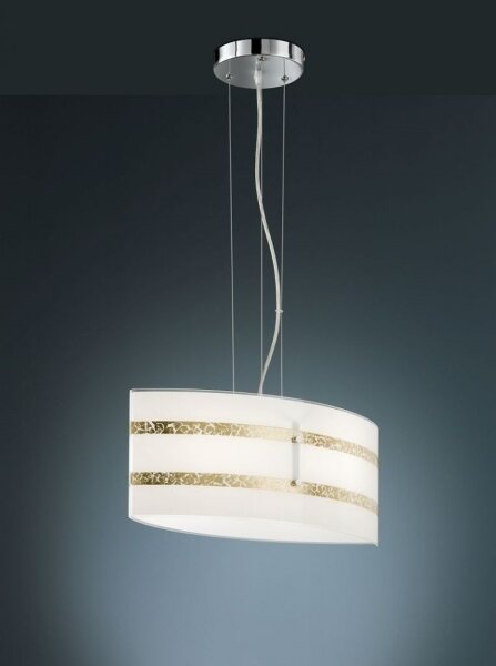 Trio - Lampadario a sospensione con filo NIKOSIA 2xE27/40W/230V oro