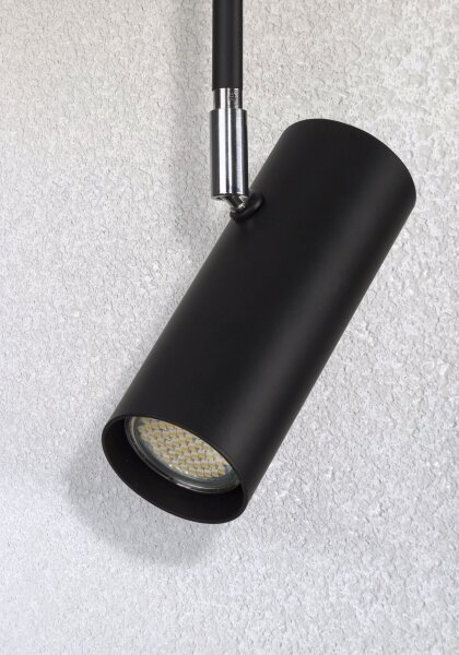 Lampadario a sospensione con supporto rigido OKO 1xGU10/25W/230V 30 cm nero