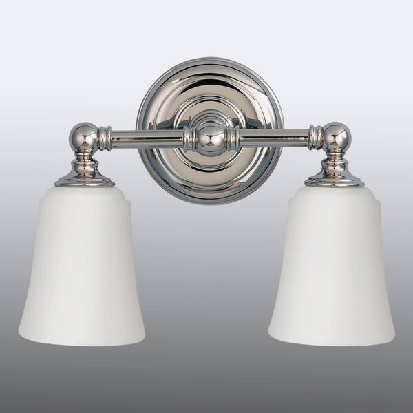 FEISS Applique da parete Huguenot Lake, Cromo / Argento, Bagno, Vetro, Moderno, Applique
