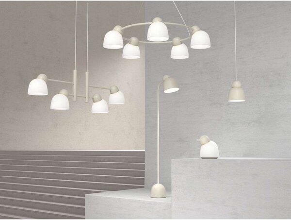 Lampada a sospensione Belid, Rosso, Sala da pranzo, Metallo
