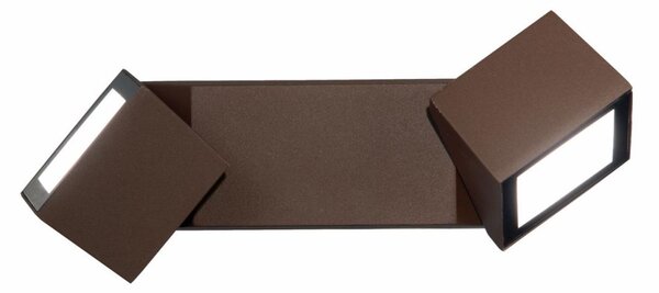 STEVE APPLIQUE DA ESTERNO IP54 ORIENTABILE LED 12W LUCE 4000K BIANCO O MARRONE MODERNA