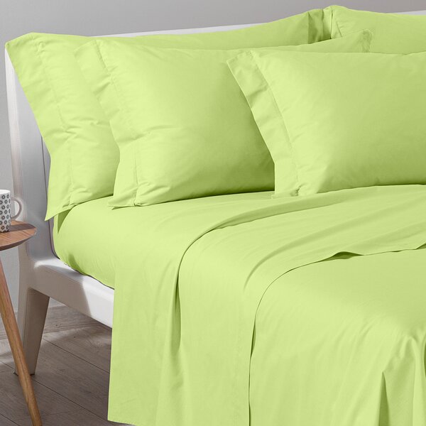 Completo Lenzuola In Cotone Cotone Tinta Unita Singolo Caleffi Tinta Unita Menta Caleffi