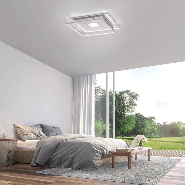 Q-Smart-Home Paul Neuhaus Q-AMIRA plafoniera LED, argento