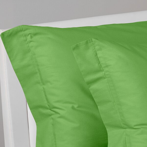 Completo Lenzuola In Cotone Cotone Tinta Unita Singolo Caleffi Tinta Unita Verde Caleffi