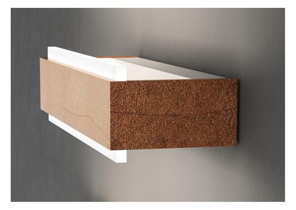 BIOS APPLIQUE CM 30 CON DIFFUSORE LED 12W LUCE CCT 3000K-4000K IN ALLUMINIO 11 COLORI MODERNA