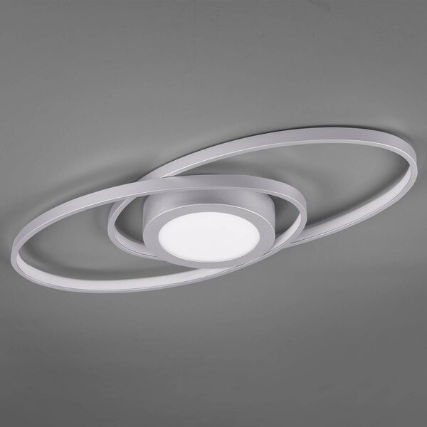 Reality Leuchten Plafoniera LED Galaxy, dimming, color titanio