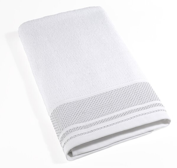 Telo Bagno In Cotone Gim CM. 90X140 Spugnissima Tinta Unita Bianco Caleffi