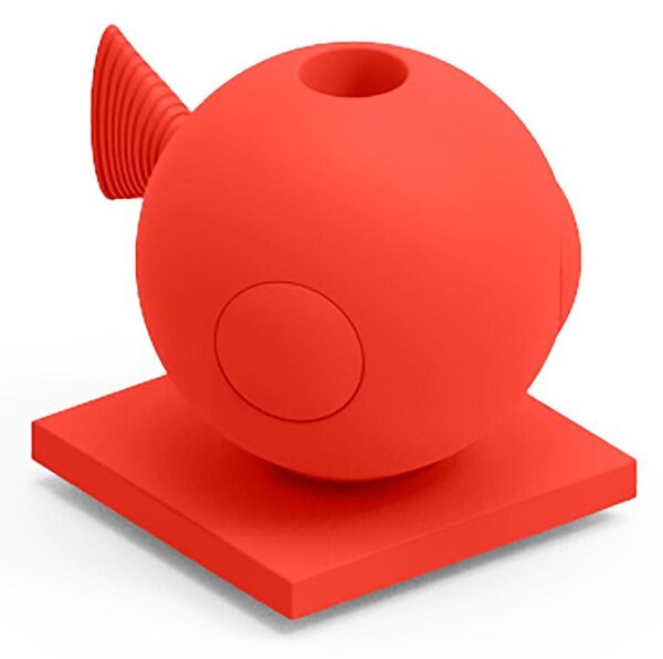Contenitore Dotato di Foro PER FIORI RECISI FUGU di Design Dimensioni 20x28,.5x h 22 cm vaso, a portaoggetti o a elemento decorativo colore Corallo
