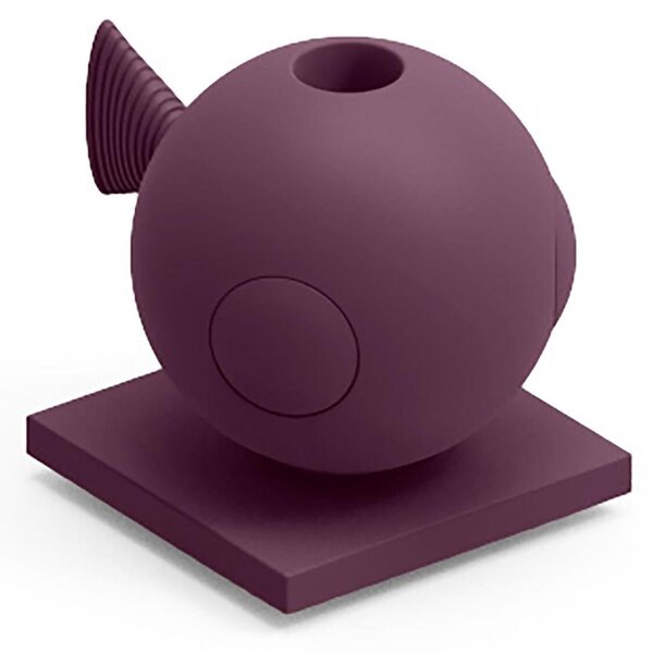 Contenitore Dotato di Foro PER FIORI RECISI FUGU di Design Dimensioni 20x28,.5x h 22 cm vaso, a portaoggetti o a elemento decorativo colore Ametista