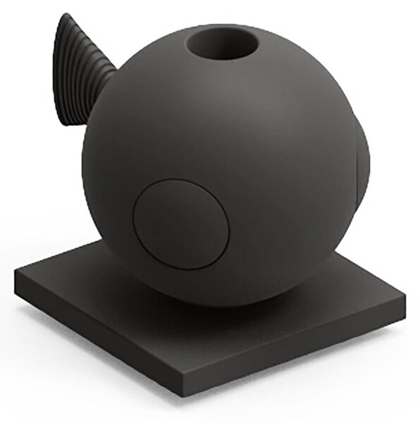 Contenitore Dotato di Foro PER FIORI RECISI FUGU di Design Dimensioni 20x28,.5x h 22 cm vaso, a portaoggetti o a elemento decorativo colore Onice