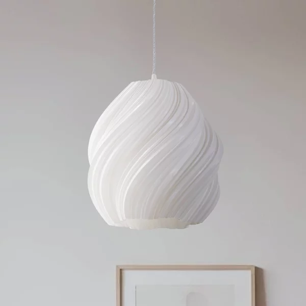 Lampada a sospensione Nuvia Lindby, dimmerabile, Bianco / Opale, Soggiorno / Sala da pranzo, Moderno, Lampada a sospensione