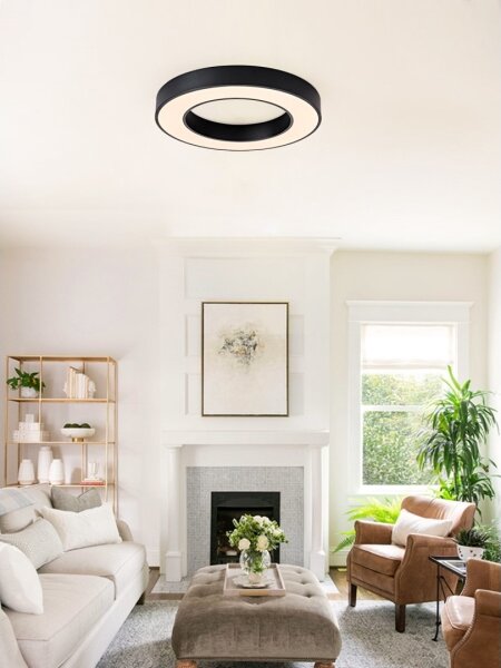 Immax NEO 07209L-Luce LED dimmerabile PASTEL LED/53W/230V 60cm nero Tuya+RC