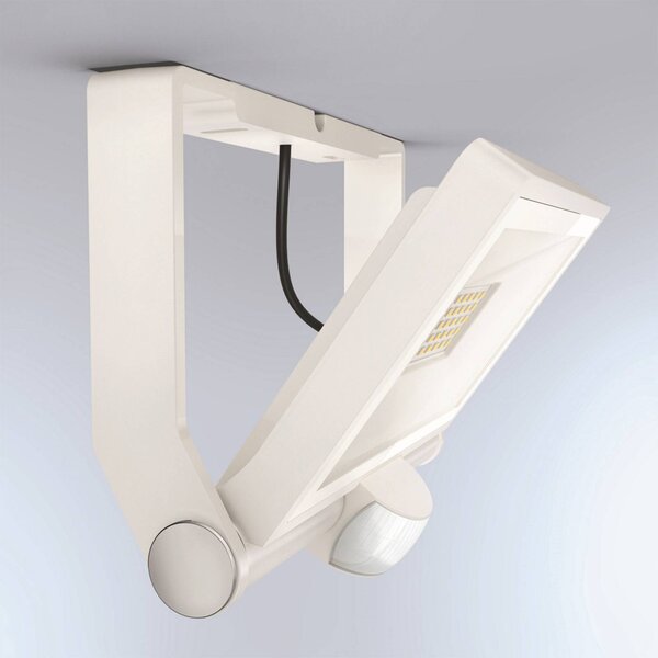 STEINEL Faretto LED esterno XLED One S, Bianco / Opale, Alluminio, Moderno, Lampada LED da esterni