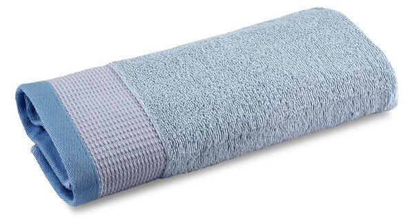 Asciugamano Ospite In Cotone Trendy CM. 40x60 Caleffi Home Tinta Unita Azzurro Caleffi