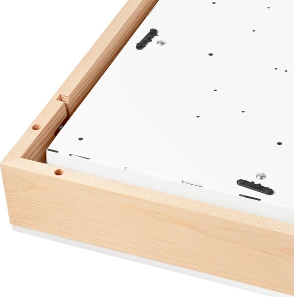 Plafoniera NATURAL SQUARE 4xE27/15W/230V 48x48 cm pino/bianco