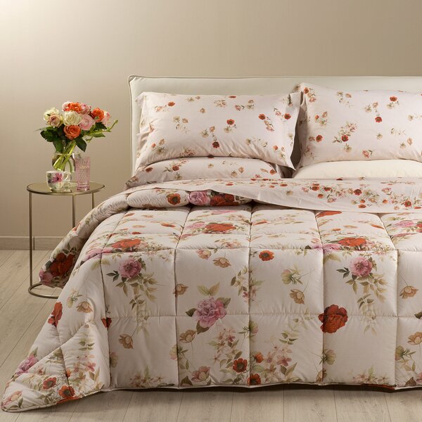 Trapunta In Cotone Rosabella Matrimoniale Caleffi Bouquet Caleffi