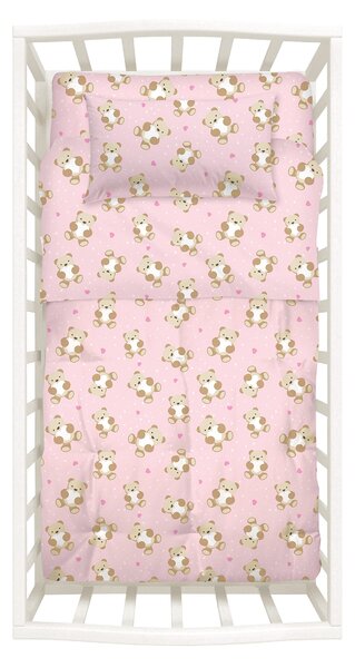 Trapunta In Cotone Orsacchiotti Baby Caleffi Kids Ragazza Rosa Caleffi
