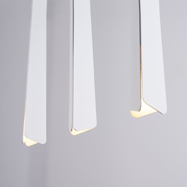 Sollux SL.1399 - Lampadario a sospensione con filo PRYSM 3xG9/8W/230V bianco