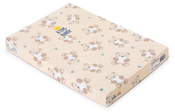 Completo Lenzuola In Cotone Orsacchiotti Baby Caleffi Kids Ragazzo Azzurro Caleffi