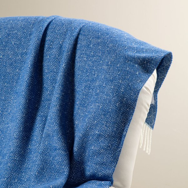 Plaid In Cotone Cortina CM. 130X170 Caleffi Bluette Caleffi