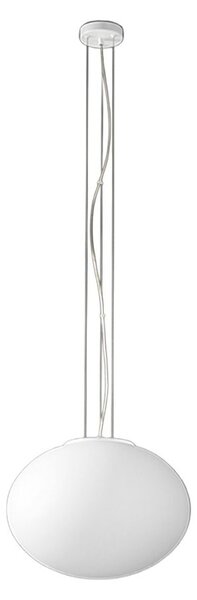 Lampadario vetro soffiato perenz saturno 8540 b 40 e27 led bianco satinato - Perenz