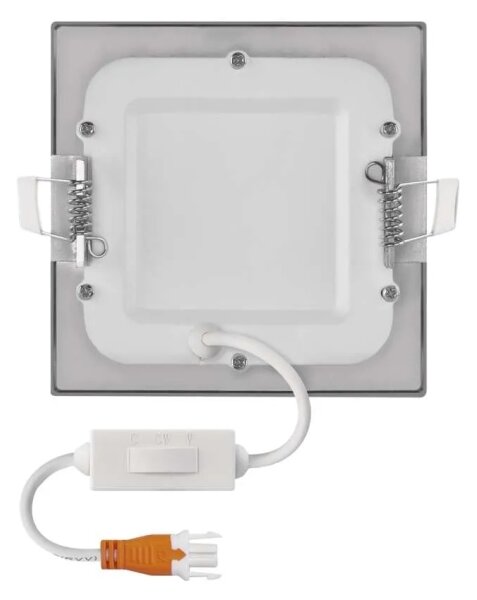 Lampada LED da incasso per controsoffitto NEXXO LED/7W/230V 3000/3500/4000K argento 12x12 cm
