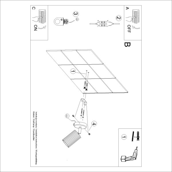 Brilagi - Faretto da parete LED CRESTO 1xGU10/10W/230V turchese