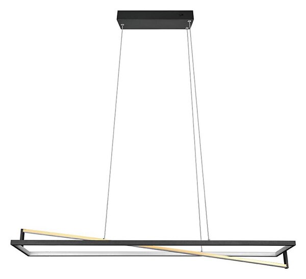 Trio - Lampadario LED dimmerabile a sospensione EDGE LED/35W/230V 2300/3000/4000K nero