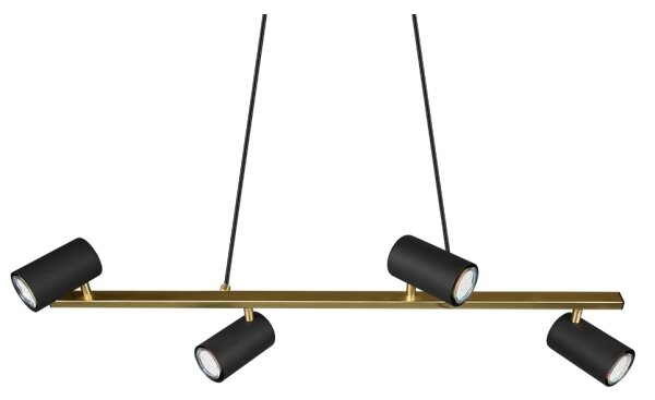 Trio - Lampadario a cavo MARLEY 4x GU10/35W/230V nero/oro