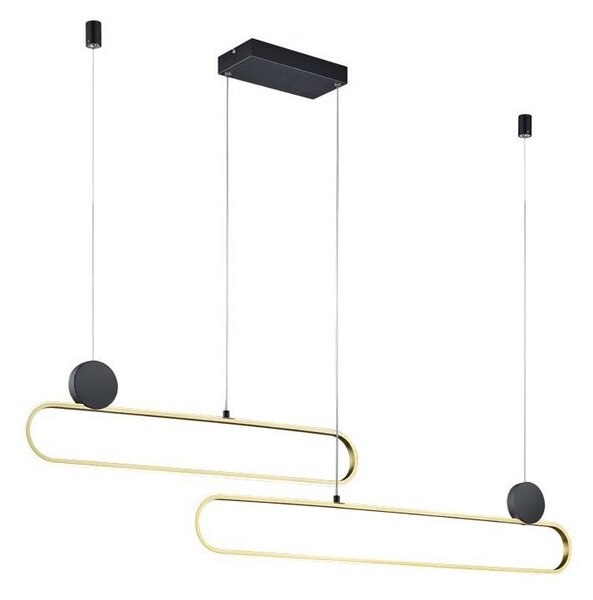 Trio - LED dimmerabile lampada a sospensione con cavo GRANT LED/54W/230V 2300/3000/4000K nero/oro