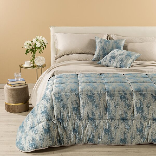 Trapunta In Raso Jacquard Boheme Matrimoniale Dreaming Floreale Avio Caleffi