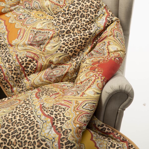 Plaid Scaldotto In Cotone Leopard CM. 130X170 Caleffi Non Specificato Oro Caleffi