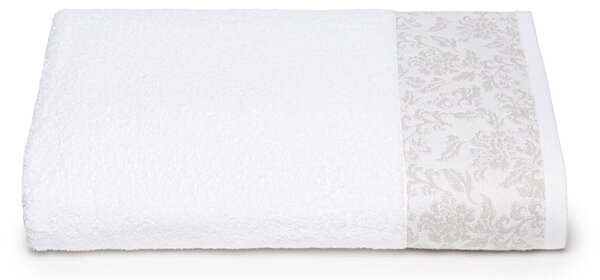 Telo Bagno In Cotone Decor Standard Caleffi Tinta Unita Bianco Caleffi