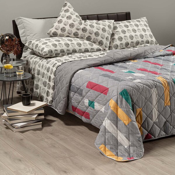 Copriletto Trapuntato Singolo Caleffi 170x260 Cm – Cotone, Imbottitura Anallergica, Stampa Principesse, Per Bambini