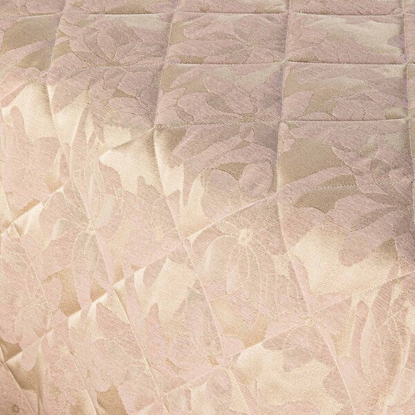 Copriletto Trapuntato In Raso Jacquard Nabucco Matrimoniale Dreaming Non Specificato Rosa Caleffi