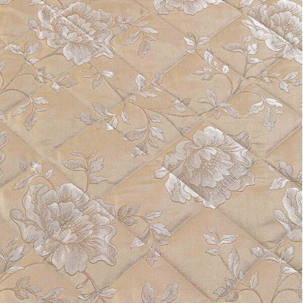 Copriletto Trapuntato In Raso Jacquard Fior Di Sole Matrimoniale Dreaming Non Specificato Naturale Caleffi