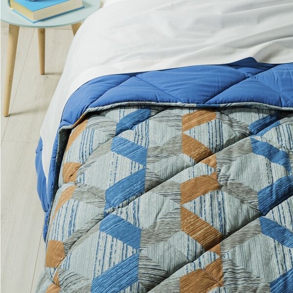 Trapunta In Cotone Tex Matrimoniale New Generation Moderno Blu Caleffi