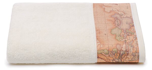Telo Bagno In Cotone Geo Classic Standard Alviero Martini 1A Classe Geo Avorio Caleffi