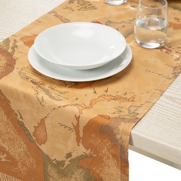 Runner Per La Tavola In Cotone Geo Classic CM. 50X150 Alviero Martini 1A Classe Geo Caleffi