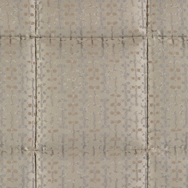 Trapunta In Raso Jacquard Nives Matrimoniale Dreaming Floreale Grigio Caleffi