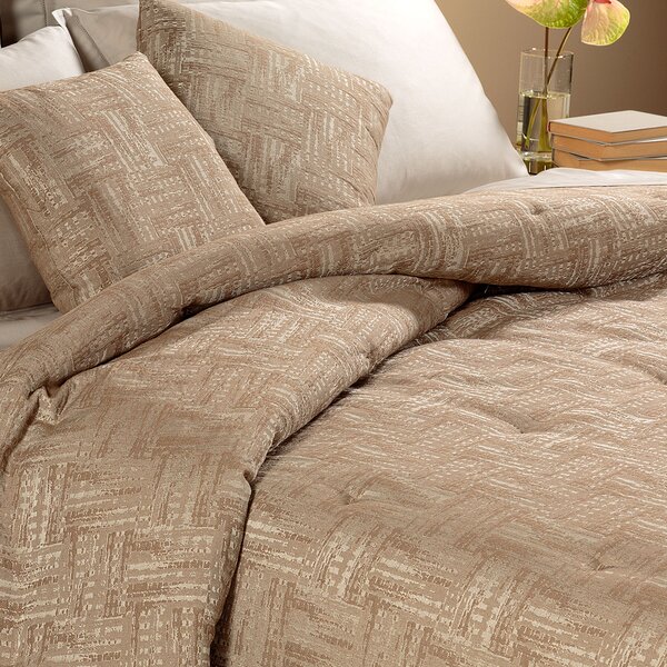 Trapunta Leggerissima In Raso Jacquard Serenissima Matrimoniale Dreaming Tortora Caleffi