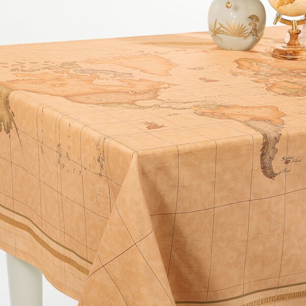 Tovaglia Da Cucina In Cotone Geo Classic World CM. 150X180 Alviero Martini 1A Classe Geo Caleffi