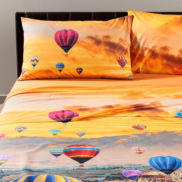 Lenzuola Copriletto In Cotone Cappadocia Singolo Sogni Di Viaggio Fotografico Caleffi