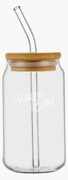Tazza con coperchio e cannuccia Matcha Baby