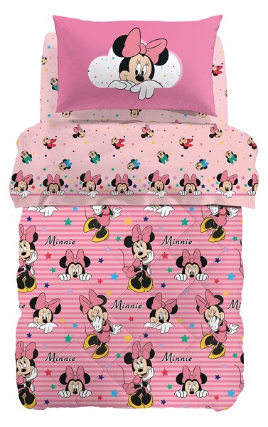 Trapunta In Cotone Minnie Rainbow Singolo Warner Bros Ragazza Caleffi
